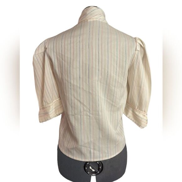 ‎Vintage white and rainbow striped top - Picture 3 of 5